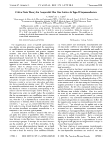 Critical State Theory for Nonparallel Flux Line Lattices in Type-II... V 87, N 12