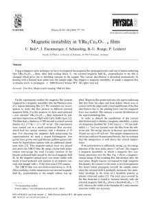 Magnetic instability in YBaCuO\B &#34;lms *