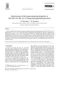 Improvement of the superconducting properties in ž /