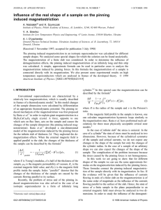 Influence of the real shape of a sample on the... induced magnetostriction