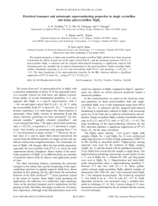 Electrical transport and anisotropic superconducting properties in single crystalline