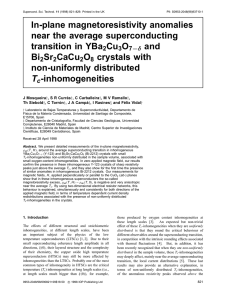 In-plane magnetoresistivity anomalies near the average superconducting transition in YBa Cu