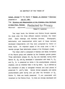 Redacted for Privacy Abstract Science in Geology