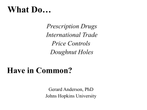 What Do… Have in Common? Prescription Drugs International Trade