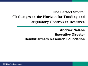 The Perfect Storm: Challenges on the Horizon for Funding and Andrew Nelson