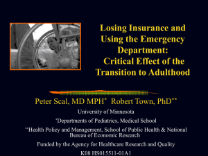 Losing Insurance and Using the Emergency Department: Critical Effect of the