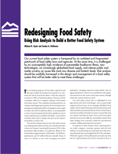 Redesigning Food Safety