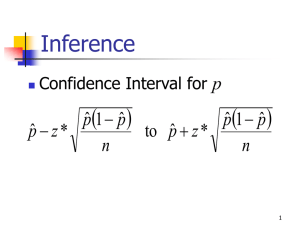   Inference p