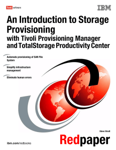 Red paper An Introduction to Storage Provisioning