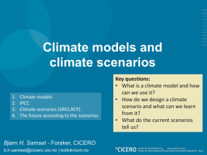 Climate models and climate scenarios