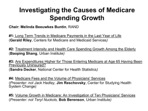 Investigating the Causes of Medicare Spending Growth