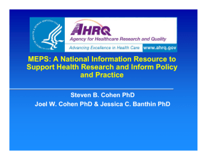 MEPS: A National Information Resource to