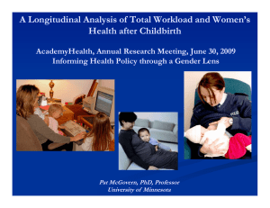 A Longitudinal Analysis of Total Workload and Women’s