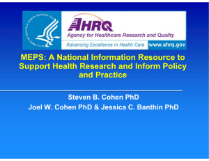 MEPS: A National Information Resource to
