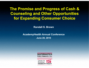 The Promise and Progress of Cash &amp;