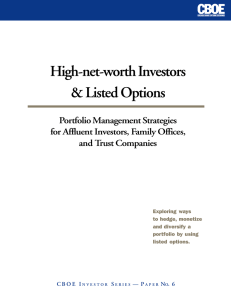 High-net-worth Investors &amp; Listed Options Portfolio Management Strategies for Affluent Investors, Family Offices,