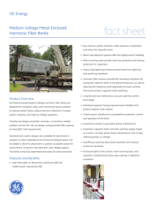 fact sheet GE Energy Medium Voltage Metal-Enclosed Harmonic Filter Banks