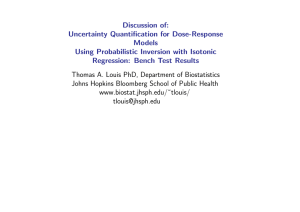 Discussion of: Uncertainty Quantification for Dose-Response Models Using Probabilistic Inversion with Isotonic