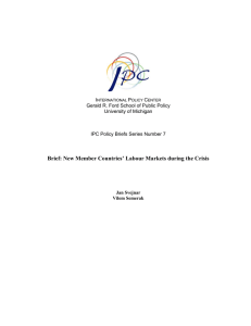 Brief: New Member Countries’ Labour Markets during the Crisis I P