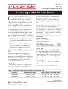 C Estimating a Value for Corn Stover File  A1-70 June 2014