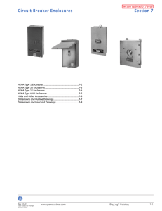 Circuit Breaker Enclosures Section 7 Section Updated 01 / 2016
