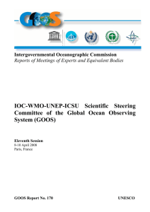IOC-WMO-UNEP-ICSU Scientific Steering Committee of the Global Ocean Observing System (GOOS)
