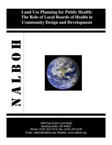 Land Use Planning for Public Health: Community Design and Development