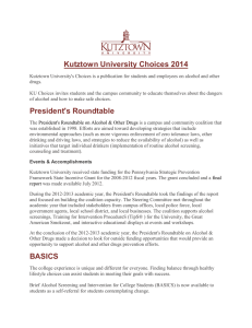 Kutztown University Choices 2014