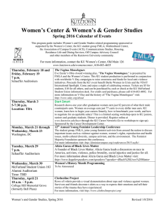 Women’s Center &amp; Women’s &amp; Gender Studies