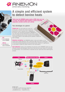 A simple and efficient system to detect bovine heats