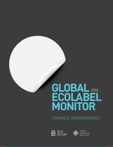GLOBAL ECOLABEL MONITOR TOWARDS TRANSPARENCY