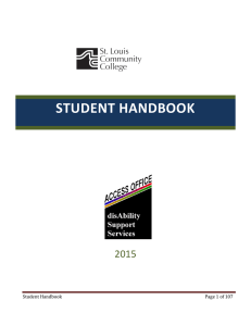 STUDENT HANDBOOK 2015  Student Handbook