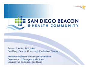 Edward Castillo, PhD, MPH San Diego Beacon Community Evaluation Director