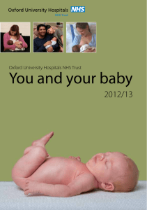 You and your baby 2012/13 Oxford University Hospitals NHS Trust