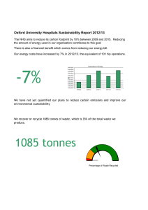 Oxford University Hospitals Sustainability Report 2012/13