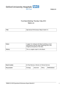3 TB2012.3  Trust Board Meeting: Thursday 3 May 2012