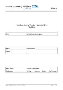 TB2012.78 Trust Board Meeting:  Thursday 6 September 2012