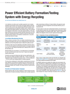 Power Efficient Battery Formation/Testing System with Energy Recycling  |
