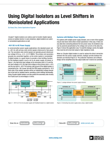 Using Digital Isolators as Level Shifters in Nonisolated Applications i
