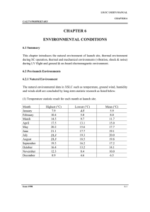 CHAPTER 6 ENVIRONMENTAL CONDITIONS