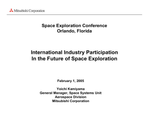 International Industry Participation In the Future of Space Exploration Space Exploration Conference