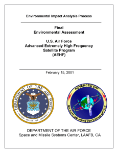 Final Environmental Assessment  U.S. Air Force