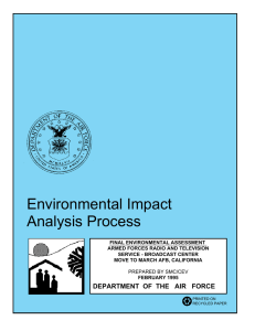 Environmental Impact Analysis Process