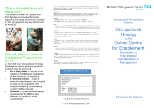 What is this leaflet about and who is it for? Neurological Rehabilitation