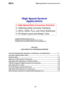 High Speed System Applications