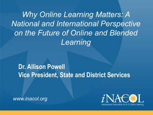 Why Online Learning Matters: A National and International Perspective
