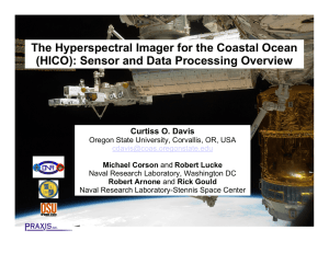 The Hyperspectral Imager for the Coastal Ocean Curtiss O. Davis