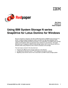 Red paper Using IBM System Storage N series