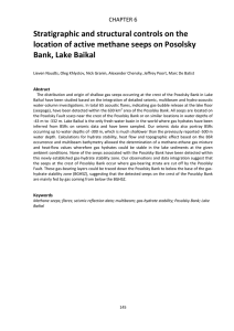Stratigraphic and structural controls on the  location of active methane seeps on Posolsky  Bank, Lake Baikal