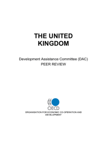THE UNITED KINGDOM Development Assistance Committee (DAC) PEER REVIEW